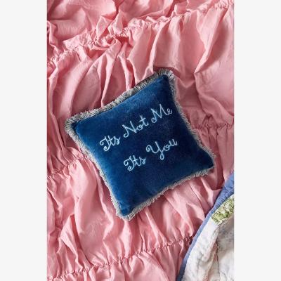 Urban Outfitters Its Not Me Its You Mini Cushion - Blue ALL at Urban Outfitters