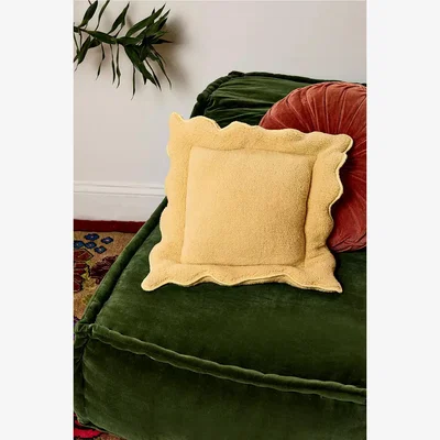 Urban Outfitters Ravioli Pasta Cushion - Yellow ALL at Urban Outfitters