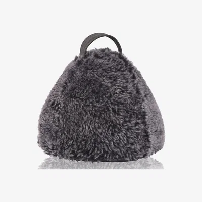 Wolf & Badger Black Sheepskin Uk Chairman Doorstop Graphito Owen Barry