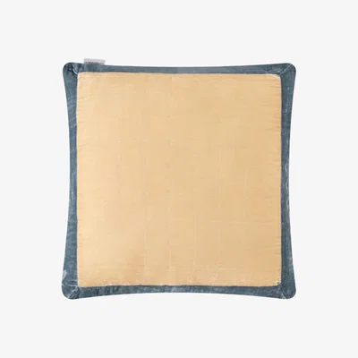 Wolf & Badger Grey Annam Cushion - Sand X Duck Egg The Annam House