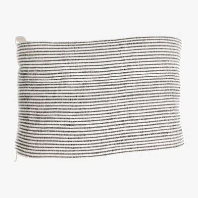 Wolf & Badger Grey / White Riviera Throw Pillow Grey One Size Acacia Creations