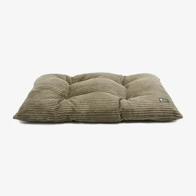 Wolf & Badger Green Corduroy Dog Cushion Bed, Bela | One Size | Cafide