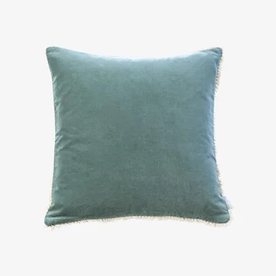 Wolf & Badger Kew Gardens Pumila Cushion - Green Pure Table Top