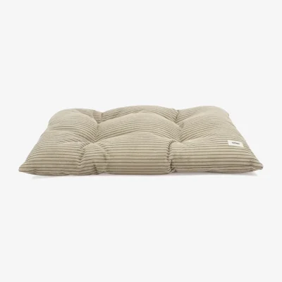 Wolf & Badger Neutrals Corduroy Dog Bed Cushion Beige, Bela | One Size | Cafide