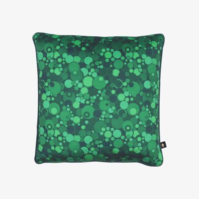Wolf & Badger Green Fizz Supreme Malachite Velvet Cushion The Curious Department