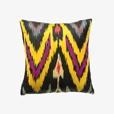 Wolf & Badger Multicolored Silk Ikat Pillow One Size Smithhönig