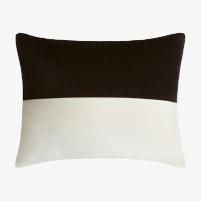 Wolf & Badger Double Horizontal Black And White Cushion Lo Decor