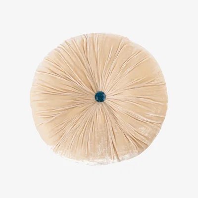 Wolf & Badger Neutrals Pumpkin Lush Velvet Cushion - Medium- Sand The Annam House