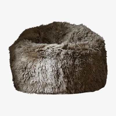 Wolf & Badger Neutrals Sheepskin Beanbag Large Yetti Linen Owen Barry