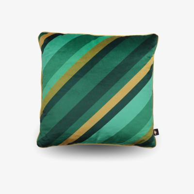 Wolf & Badger Gold / Green Liberatzion Malachite Velvet Cushion The Curious Department
