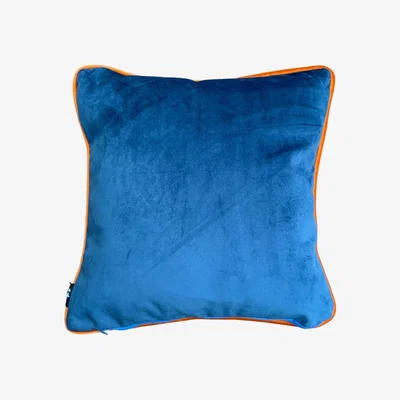 Wolf & Badger Blue Run To The Sun Cushion One Size The Neighbourhood Threat