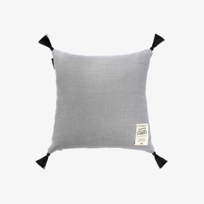Wolf & Badger Frost Grey Linen Cushion By Mindthegap
