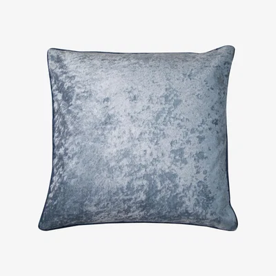 Wolf & Badger Sapphire & Light Blue Velvet Cushion Bivain