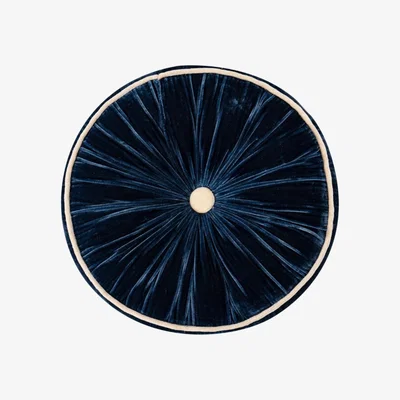 Wolf & Badger Holiday Pumpkin Cushion - Midnight Blue X Sand One Size The Annam House