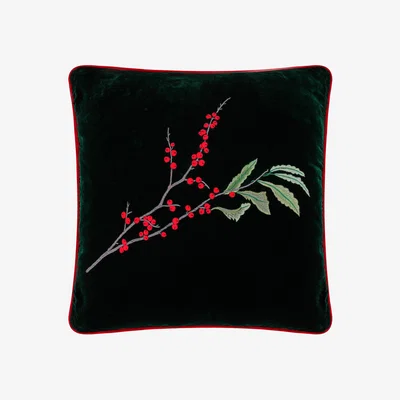 Wolf & Badger Berry Cushion Black Forest One Size The Annam House