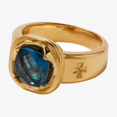 Wolf & Badger Women's Leclat Cushion Gold Ring | Tami&Tami