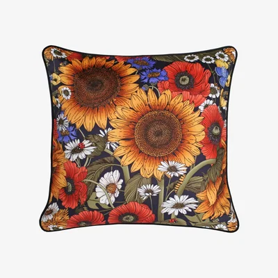 Wolf & Badger The Sunflower Cushion - 45X45Cm Emily Carter