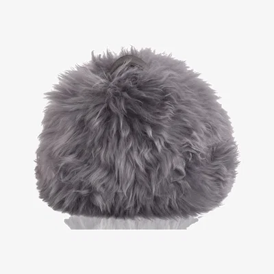 Wolf & Badger Owen Barry Luxe Sheepskin Chairman Doorstop Smoke Grey