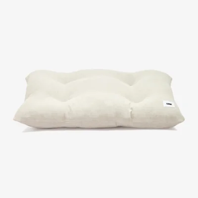 Wolf & Badger Neutrals Linen Dog Bed Cushion, Bela | One Size | Cafide