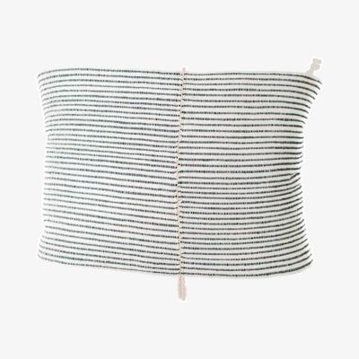 Wolf & Badger Blue / White Riviera Hand-Stitch Throw Pillow Navy Acacia Creations