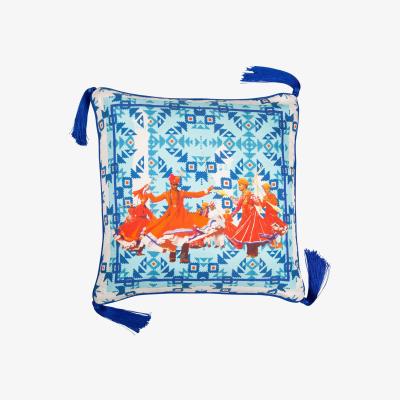 Wolf & Badger Pushkar Silk Cushion Small Bivain