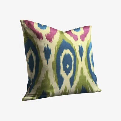 Wolf & Badger Purple & Teal Ikat Inspired Pillow Smithhönig