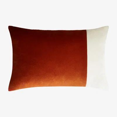 Wolf & Badger Double Rectangle Cushion - Brick Red Lo Decor