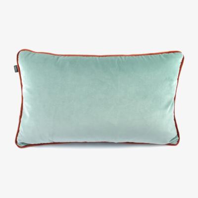Wolf & Badger Red & Blue Ii Velvet Cushion David Watson