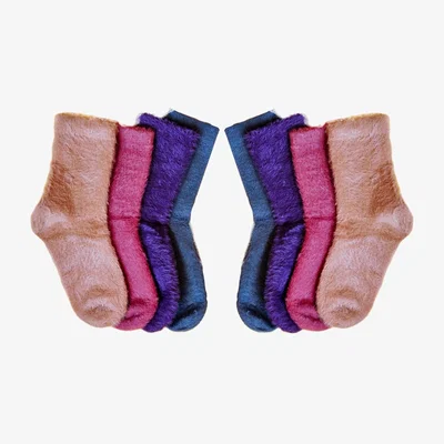 Wolf & Badger Women's It's Just Fluff - Cushion Cotton Sock Bundle | Suki Wang London