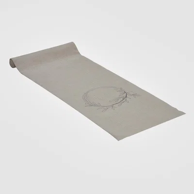 Wolf & Badger Neutrals Wild Wreath Tablerunner Irish Linen House