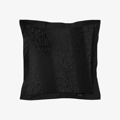 Wolf & Badger Black Blvck X Keith Haring Square Pillowcase Blvck Paris