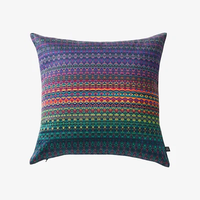 Wolf & Badger Peacock Square Cushion Yen Ting Cho