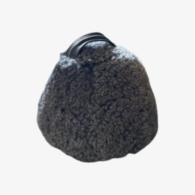 Wolf & Badger Sheepskin Curly Doorstop Chairman - Swedish Silvergrey Owen Barry