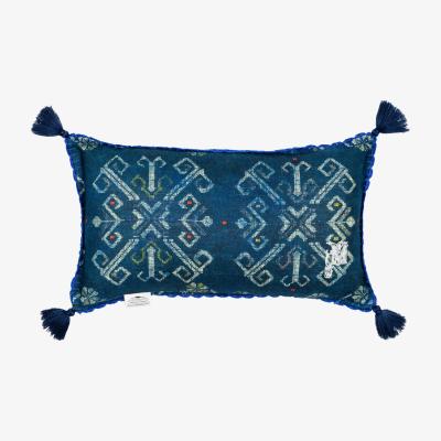 Wolf & Badger Neutrals / Green / Blue Roots Linen Cushion By Mindthegap