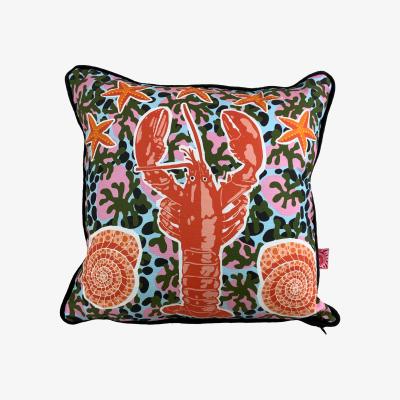 Wolf & Badger Green Lobster Cushion One Size The Neighbourhood Threat