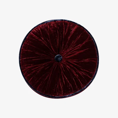 Wolf & Badger Red Holiday Pumpkin Cushion - Rosewood X Midnight Blue The Annam House