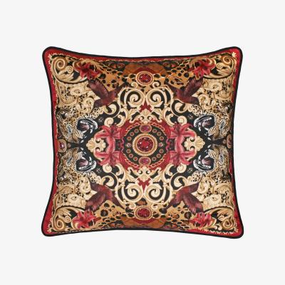 Wolf & Badger The Leopard & Ruby Cushion - 45X45Cm Emily Carter