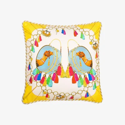 Wolf & Badger Jaipur Silk Cushion Large Bivain