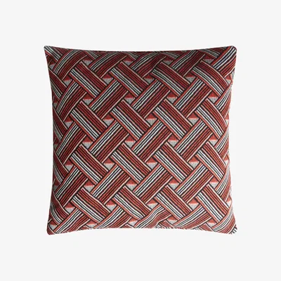 Wolf & Badger Red Rock Brick Cushion Lo Decor