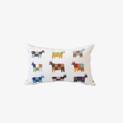 Wolf & Badger Moo Cows Colourful Cushion Rosanna Corfe