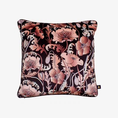 Wolf & Badger Opium Blush Black Velvet Cushion The Curious Department