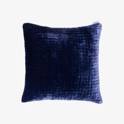 Wolf & Badger Saigon Quilted Cushion Midnight One Size The Annam House