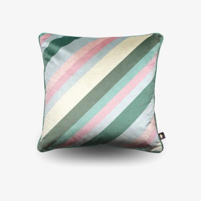 Wolf & Badger Green / Blue / Pink Liberatzion Tourmaline Velvet Cushion The Curious Department