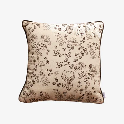 Wolf & Badger Black Kenya Cushion One Size Milly Sands
