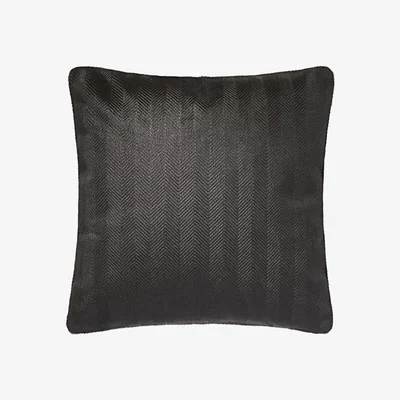Wolf & Badger Black Fitzgerald Hair-On-Hide Cushion One Size Fameed Khalique Ltd