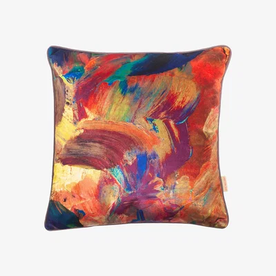 Wolf & Badger Candied Streaks Velvet Cushion Susi Bellamy
