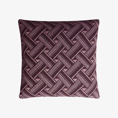 Wolf & Badger Pink / Purple Rock Pink Cushion Lo Decor