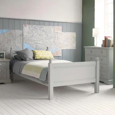 Barker and Stonehouse Pippin Small Double Bed, Grey | Barker & Stonehouse