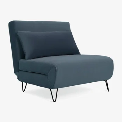 Habitat Habitat Roni Small Double Fabric Chairbed - Ink Blue