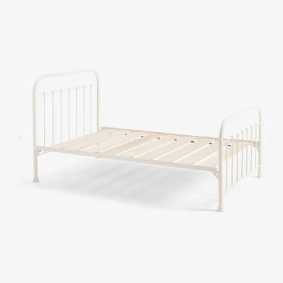 John Lewis Wrought Iron And Brass Bed Co. Edward Slatted Bed Frame, Small Double